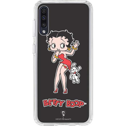 Betty Boop With Puppy Galaxy A50 Clear Case